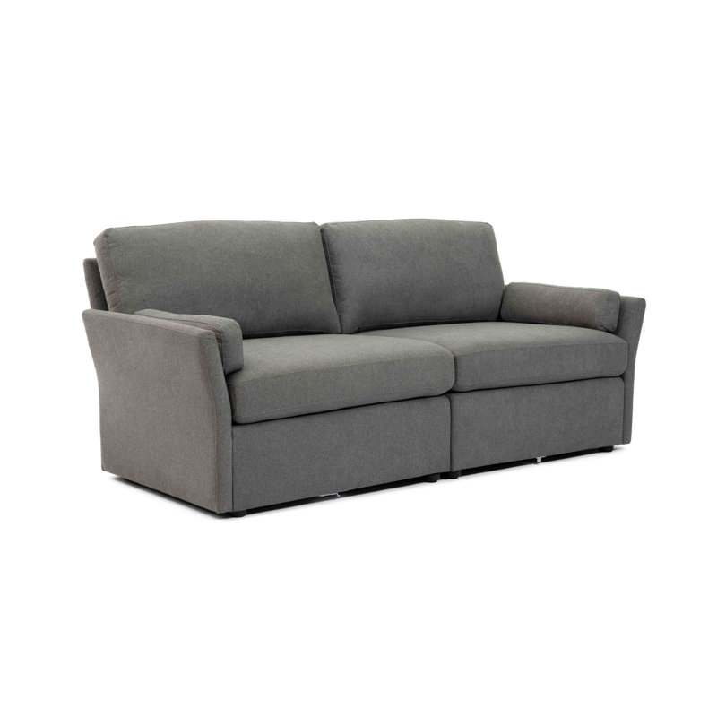 Grimsby 73' Upholstered Sofa, Gris