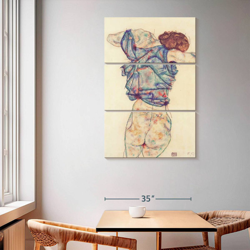 Avery Woman Undressing, 65" H x 42" W