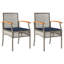  Chaise de jardin grise et brune