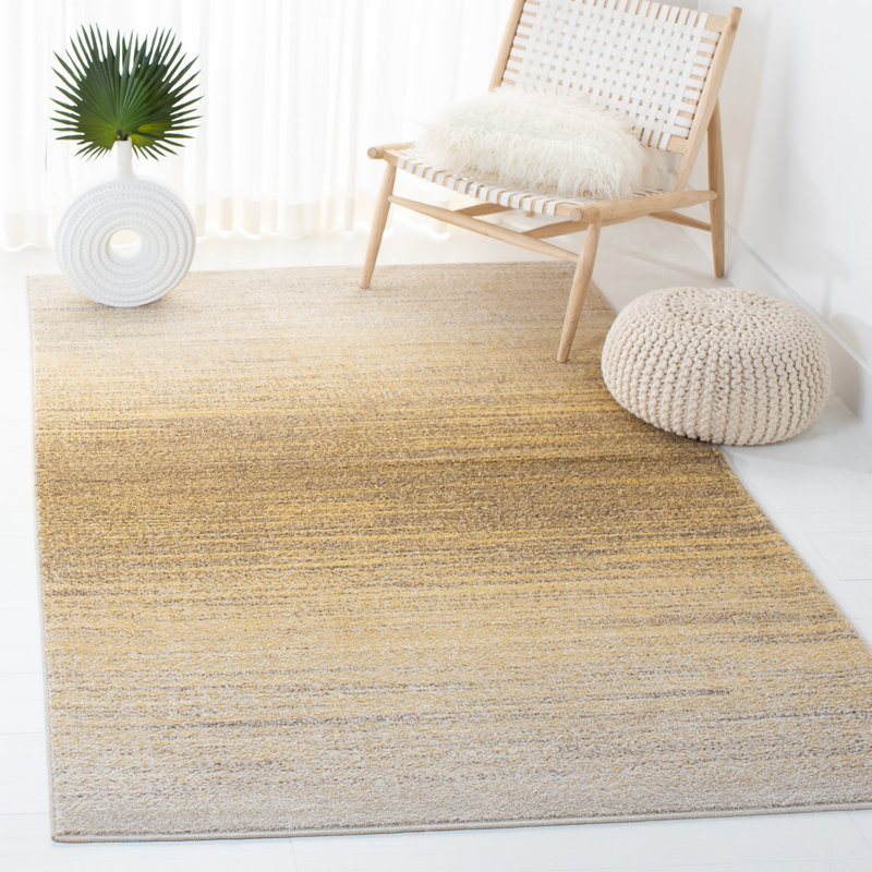 Moder Performance Abstract Rug, Rectangle 3' x 5'