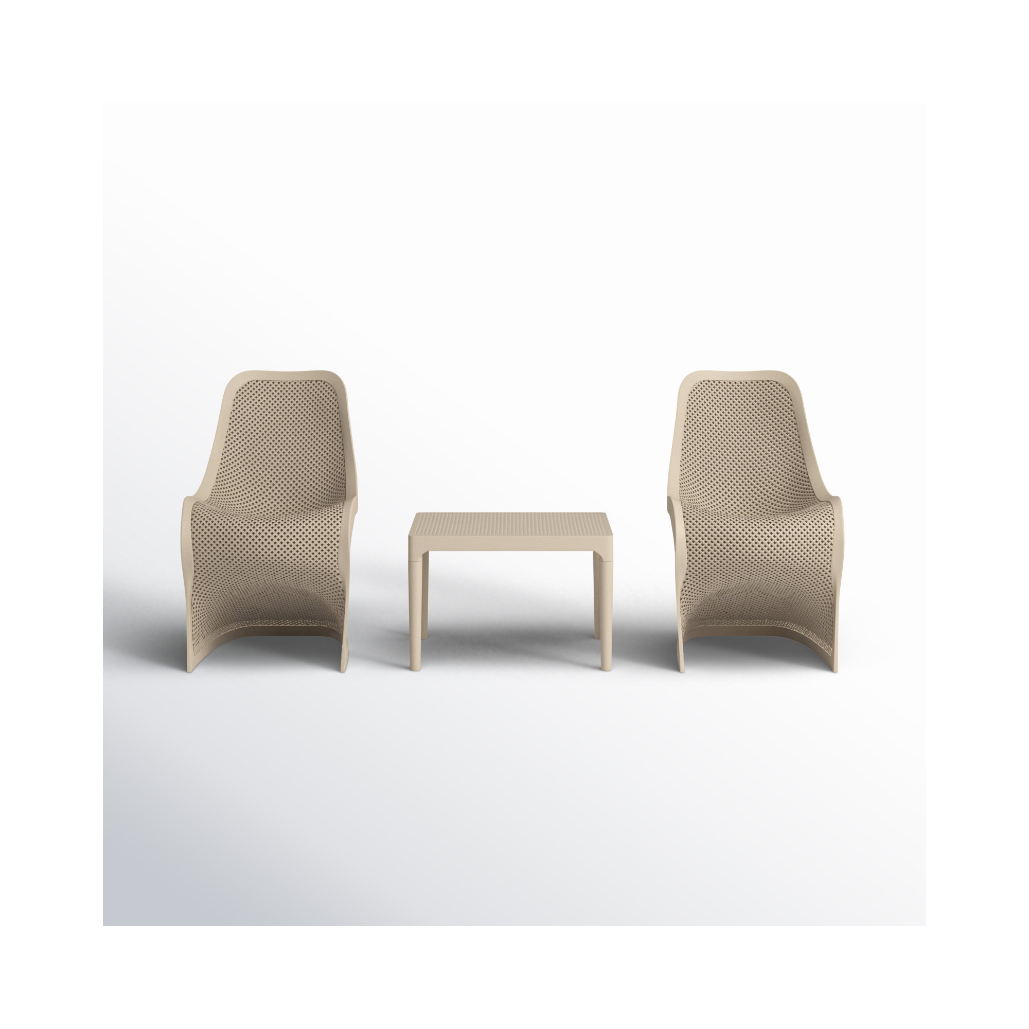 Nassau 2 Person Seating Set, Beige