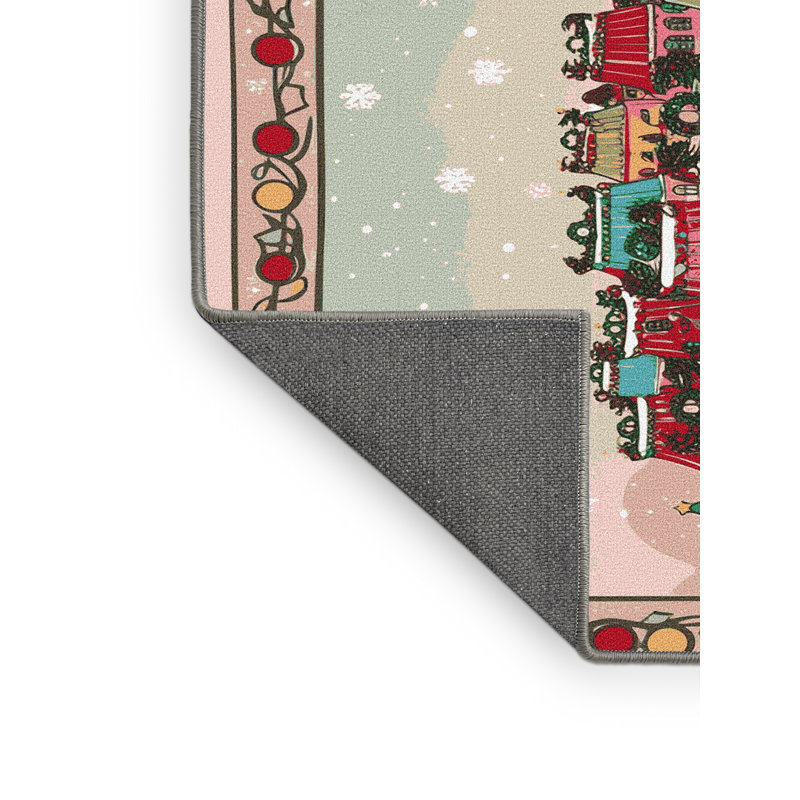 Tapis vacances de Noël The Holiday Aisle®, Rectangulaire 2 pi x 3 pi