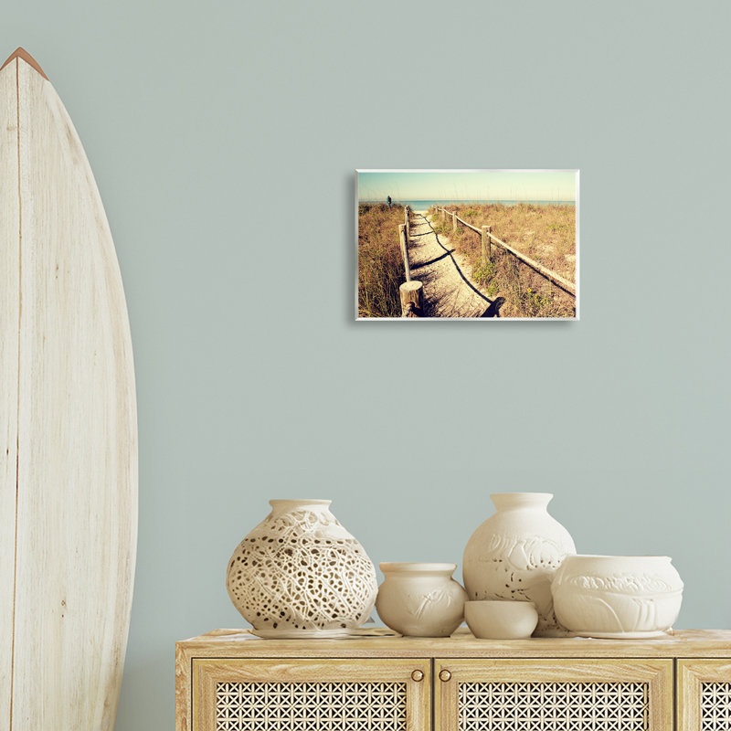 «Sandy Path», art mural sur rail par Gail Peck, H 10 po x l 15 po