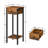 Slim End Table Set with Drawer