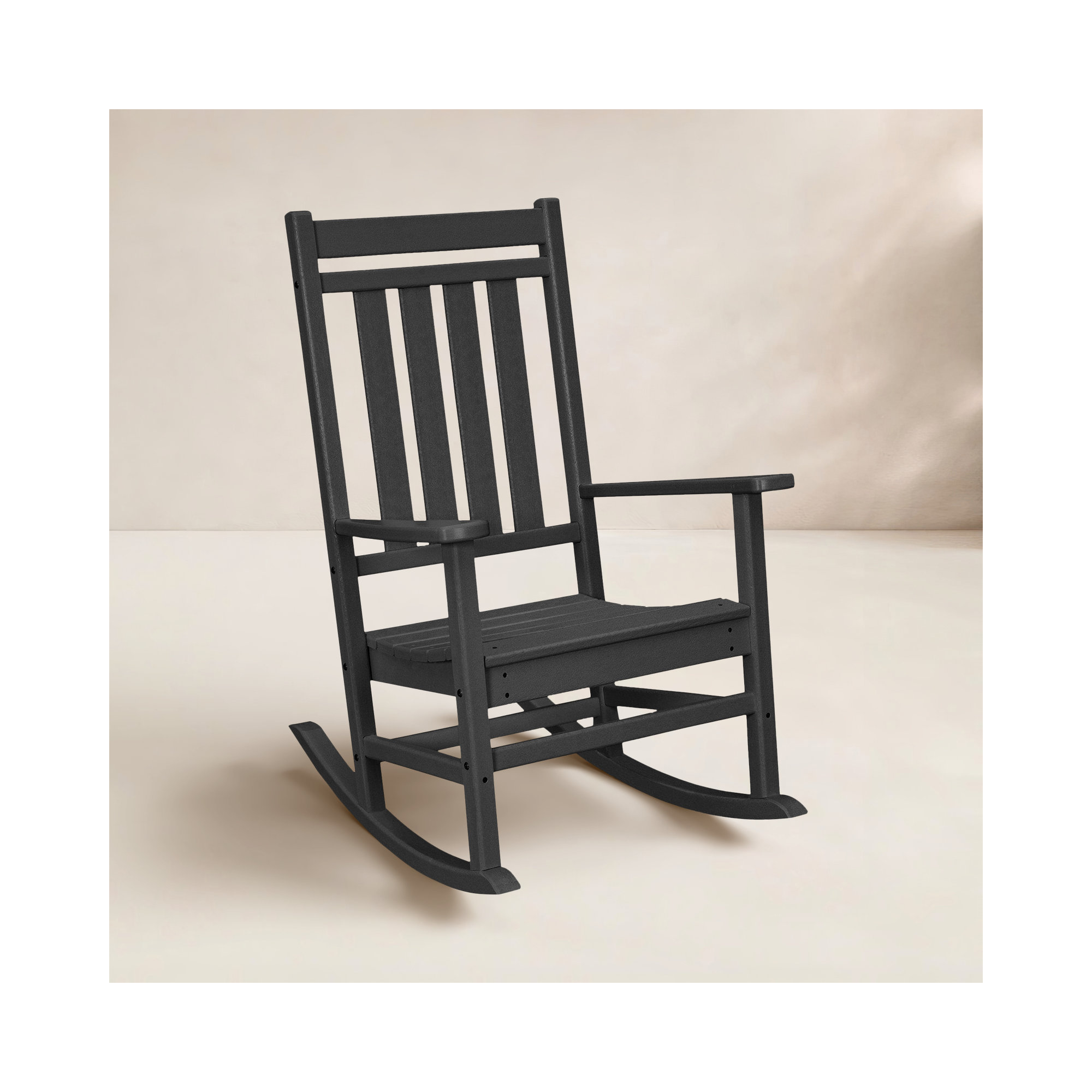 Estate Rocking Chair, Black