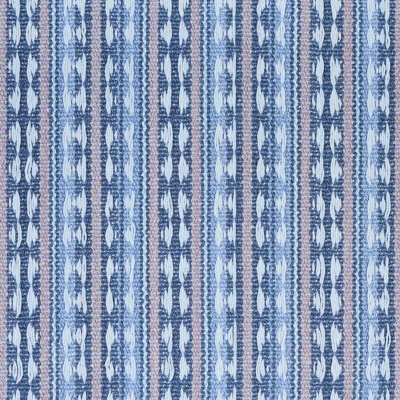 Tarnby Stripe Fabric, Blue/ Pale Blue/ White