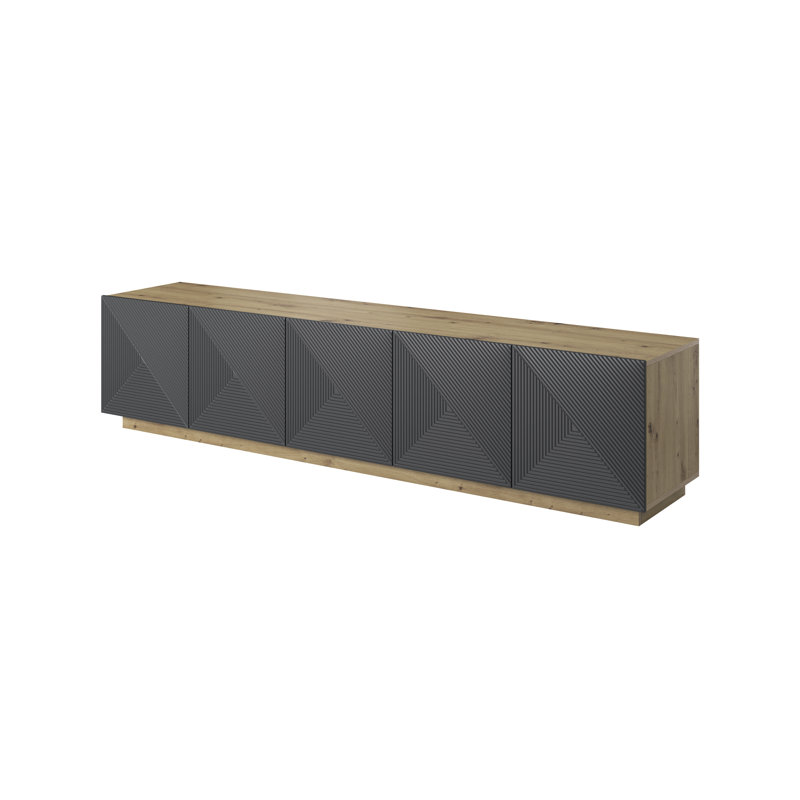 Abbigale Unfinished TV Stand for TVs up to 55", Artisan/Rivier Stone