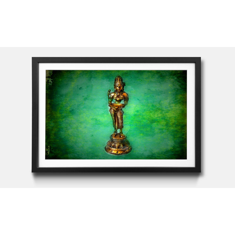 God With Bowl - Single Picture Frame Print, 40cm H x 60cm W
