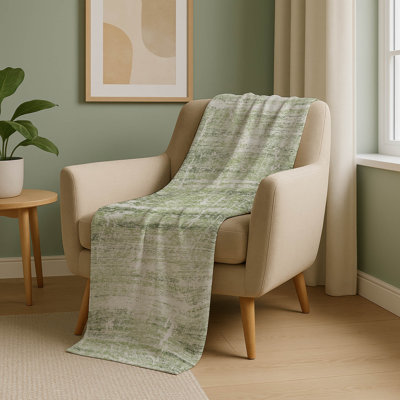 Addison Machine Washable Sherpa ASB747 Modern Throw Blanket