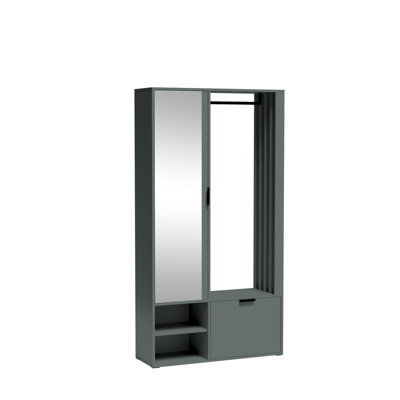 Entrance Wardrobe MELO Hall Tree 100cm Wide with Shoe Storage