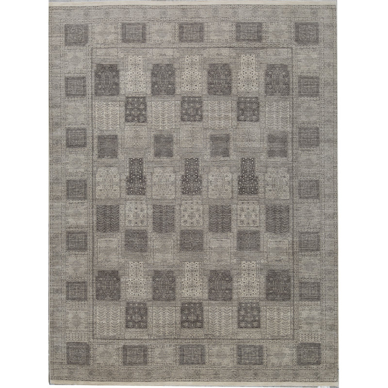 Hand-Knotted High-Quality Beige and Brown Area Rug