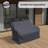 Ambarvale 53'' Wide U-Shaped Wicker Loveseat Cover