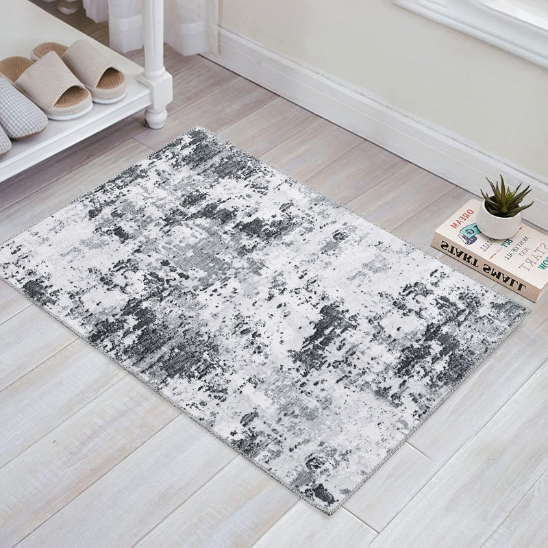 Sylivia Washable Abstract Indoor Rug, Rectangle 2' x 3'