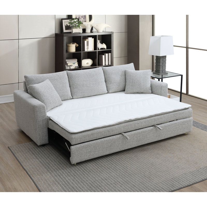 Canapé-lit modulaire Beige Boucle