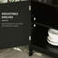 Buffet buffet, armoire de bar moderne avec tablette à 2 niveaux et compartiment ouvert