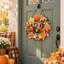 Panneau de porte en bois de dinde de l'Action de grâce, décoration de couronne d'automne «Thanks Thanks»