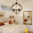 5 - Light Circle Candlelight Glass Chandelier-2113671919