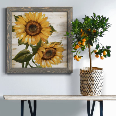 Sunflower Summer II - peinture sur toile encadrée