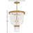 Dune Four-Light Hand-Strung Sea Glass Pendant Fixture-84742395