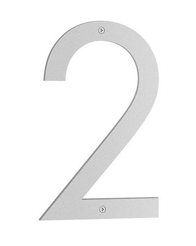 Numéro de maison nordique en acier inoxydable H 9 po, 2