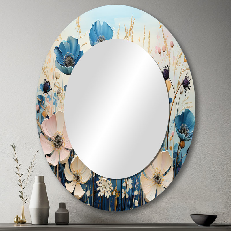 Miroir mural ovale Meadowscape Meadowscape Meadow, 43 po x 33 po