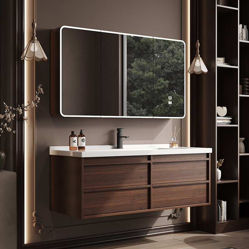 American style retro simple bathroom cabinet