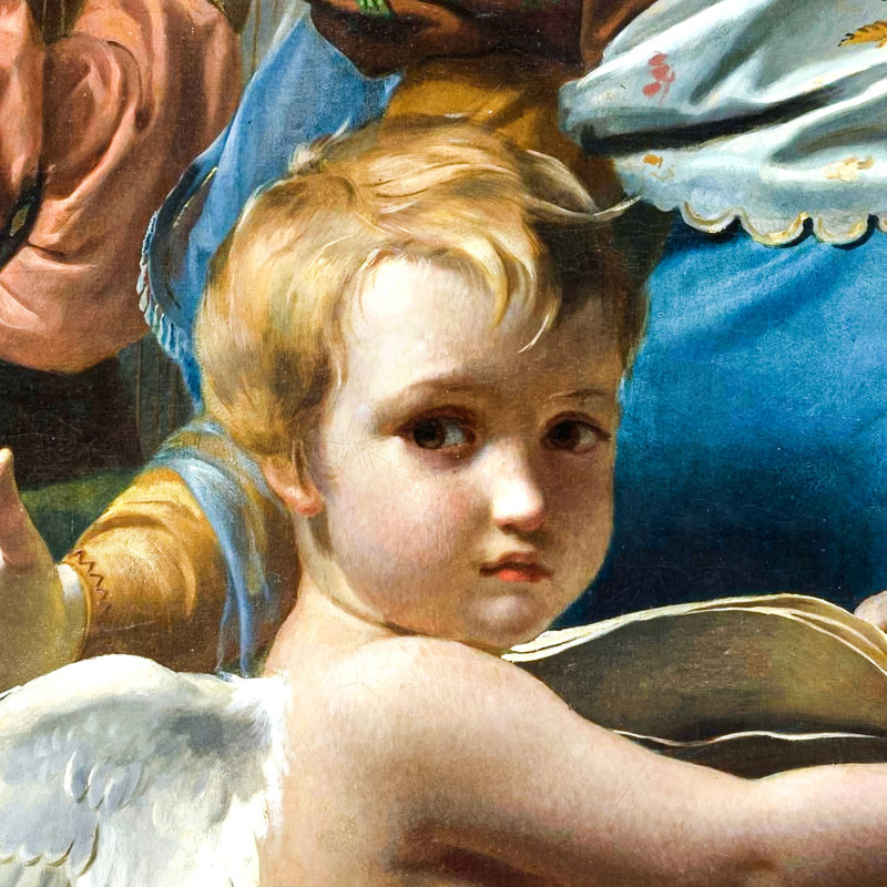 "Saint Cecilia of Rome", 1824, reproduction d'art sur toile, 35.25" H x 31.25" W