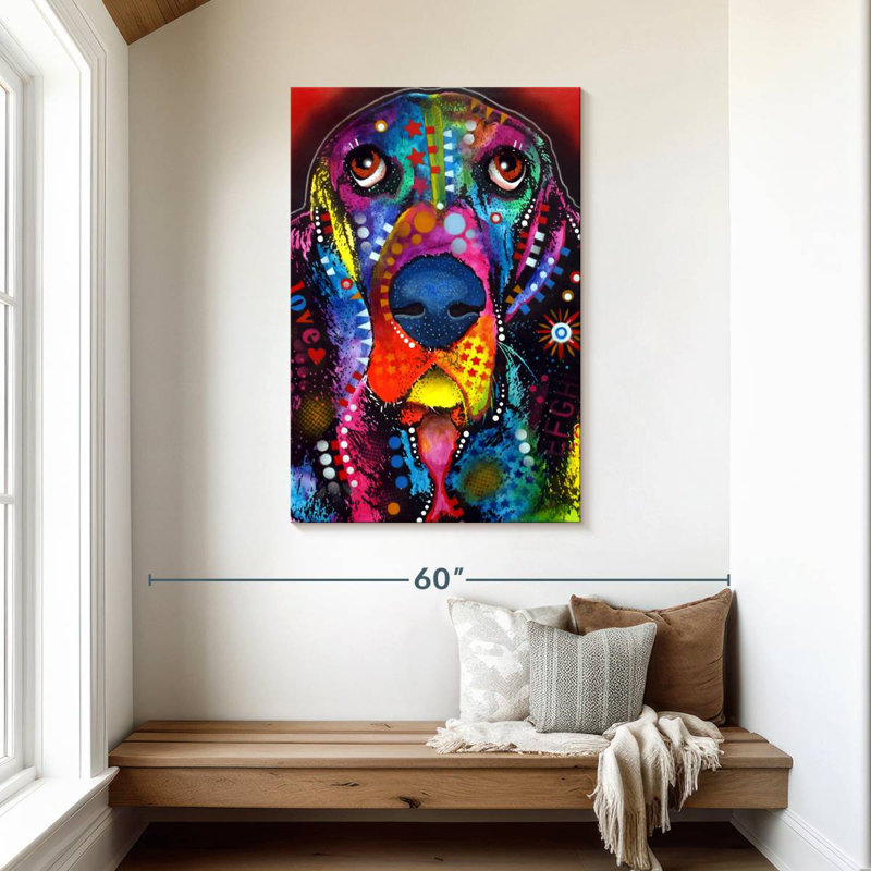 Brampt Basset I, 45" H x 30" W