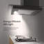 60cm Chimney Cooker Range Hood Kitchen Extractor with 3-Speed Modes-121450852