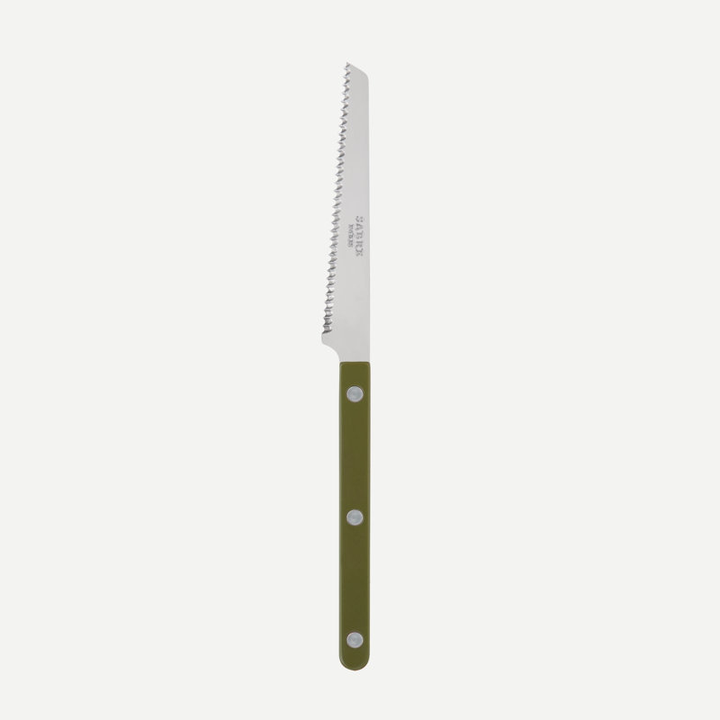 Bistrot Solid 4'' L Tomato Knife, Green Fern