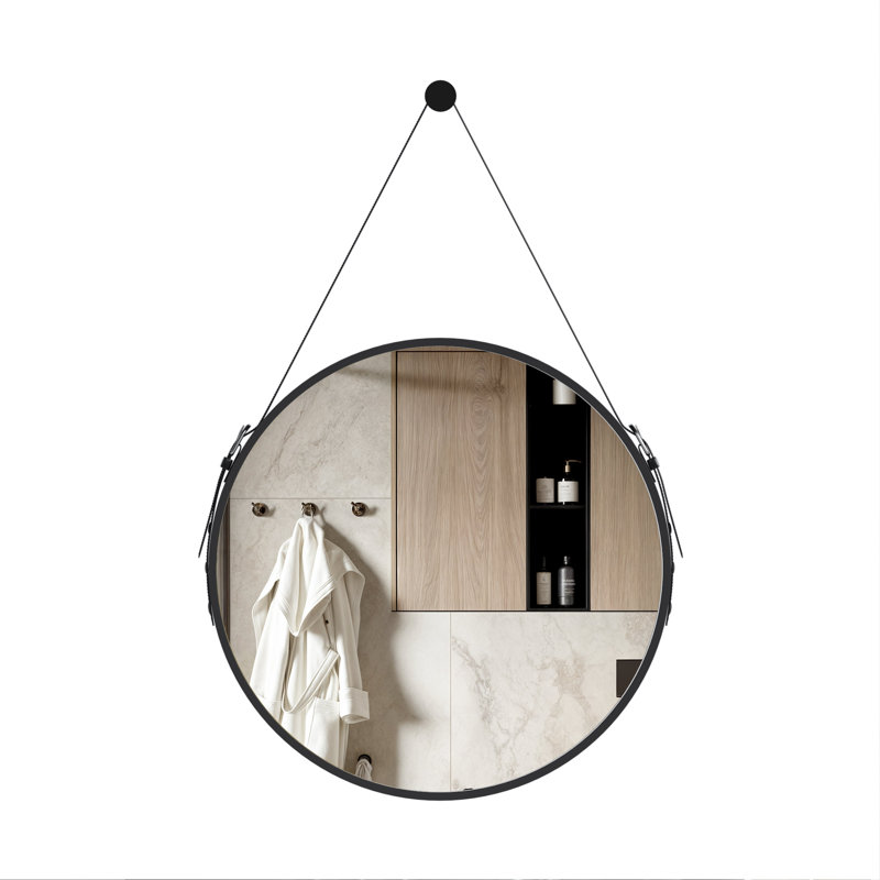 Miroir décoratif moderne et contemporain Tromblement, Noir