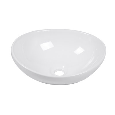 Lavabo de salle de bain vasque ovale en céramique 16X13