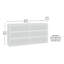Commode en bois manufacturé à 6 tiroirs l 60,71 po Holtzlander -37220630