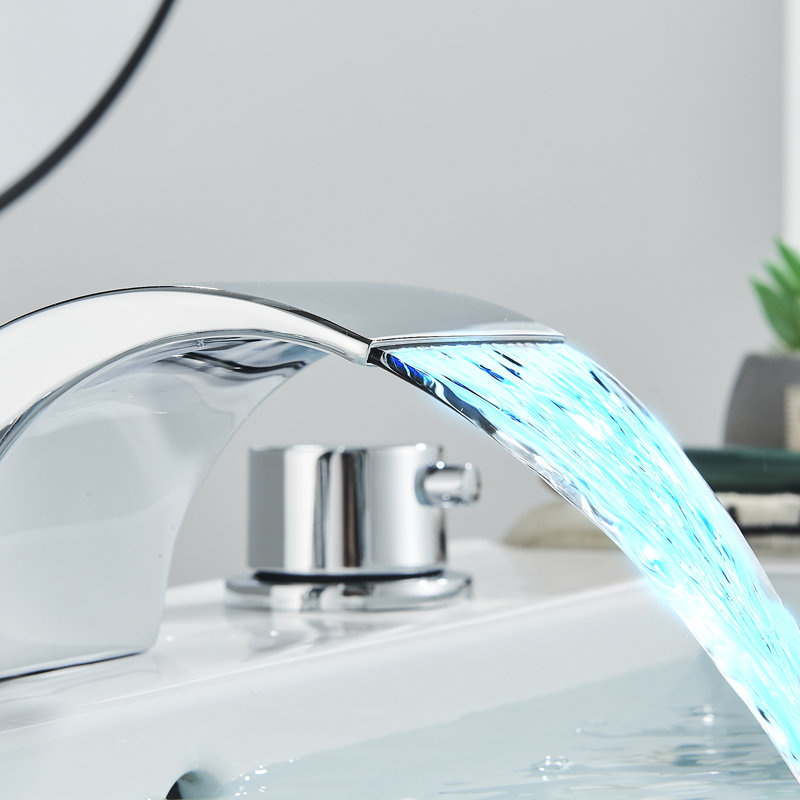 Widespread 2-handle Bathroom Faucet, Chrome