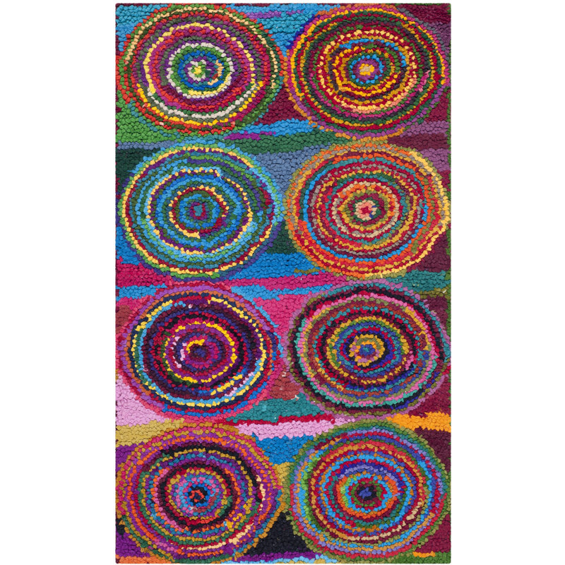 Anaheim Hand Tufted Cotton Geometric Rug, Rectangle 2' x 3'