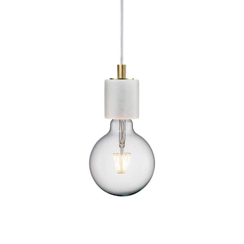 Yvaine 1 - Light Bulb Pendant, White