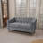 Luxurious Diamond-Stitched Button-Tufted Loveseat with Birch Wood Legs, Perfect for Contemporary and Comfortable Living Spaces.-2129855339-2129855333
