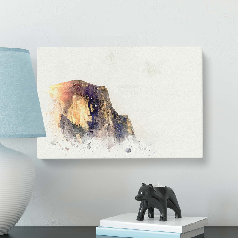Half Dome at in California in Abstract - Wrapped Canvas, 35cm H x 50cm W x 3cm D