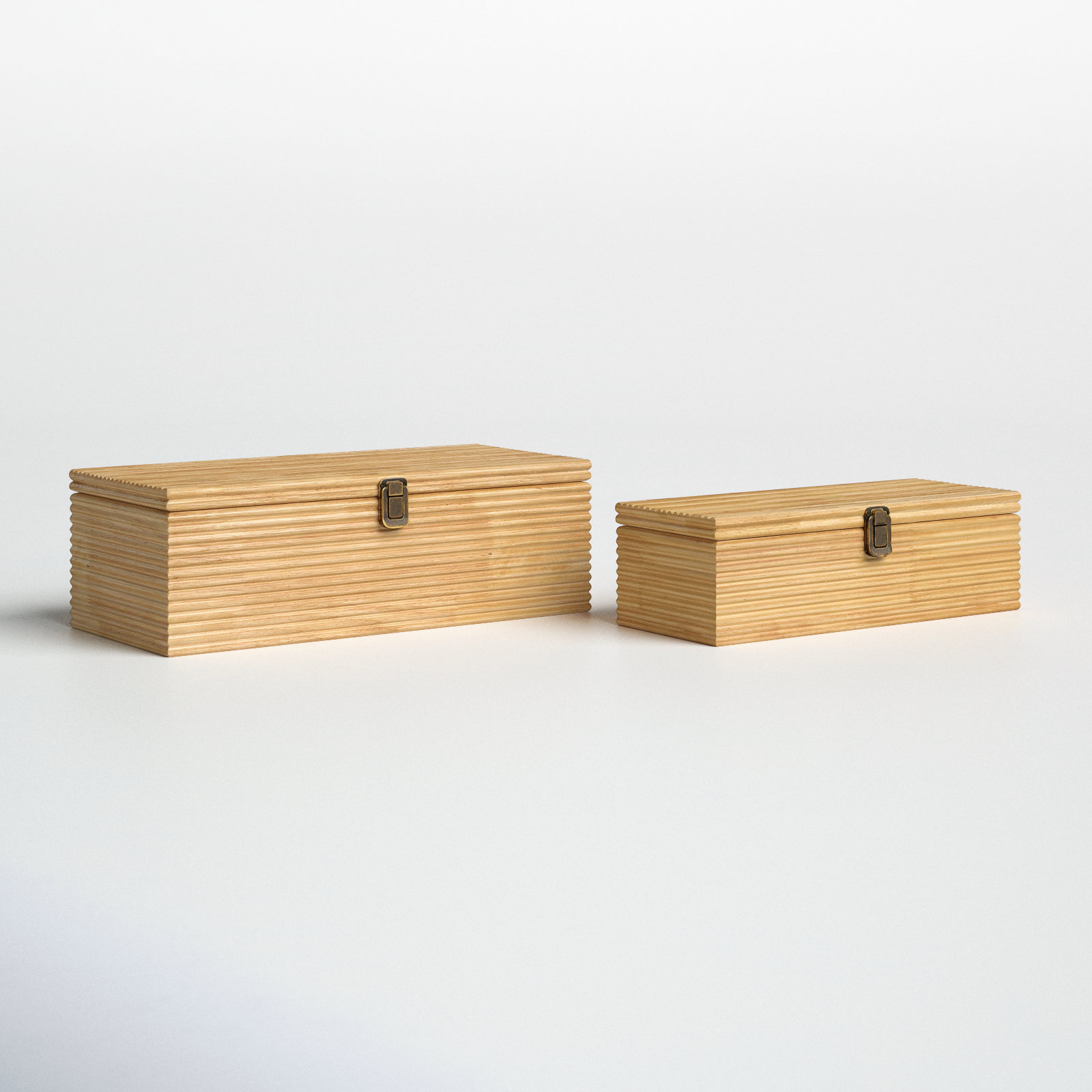 Fleetwood 2 - Piece Handmade Wood Decorative Box