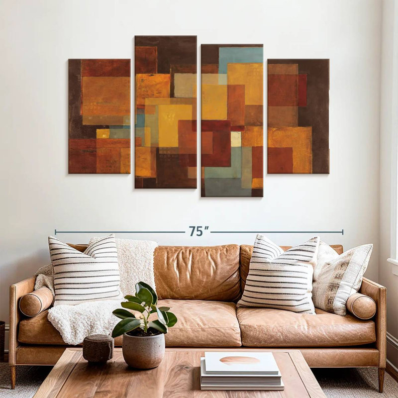 Abstract Squares, 42" H x 68" W