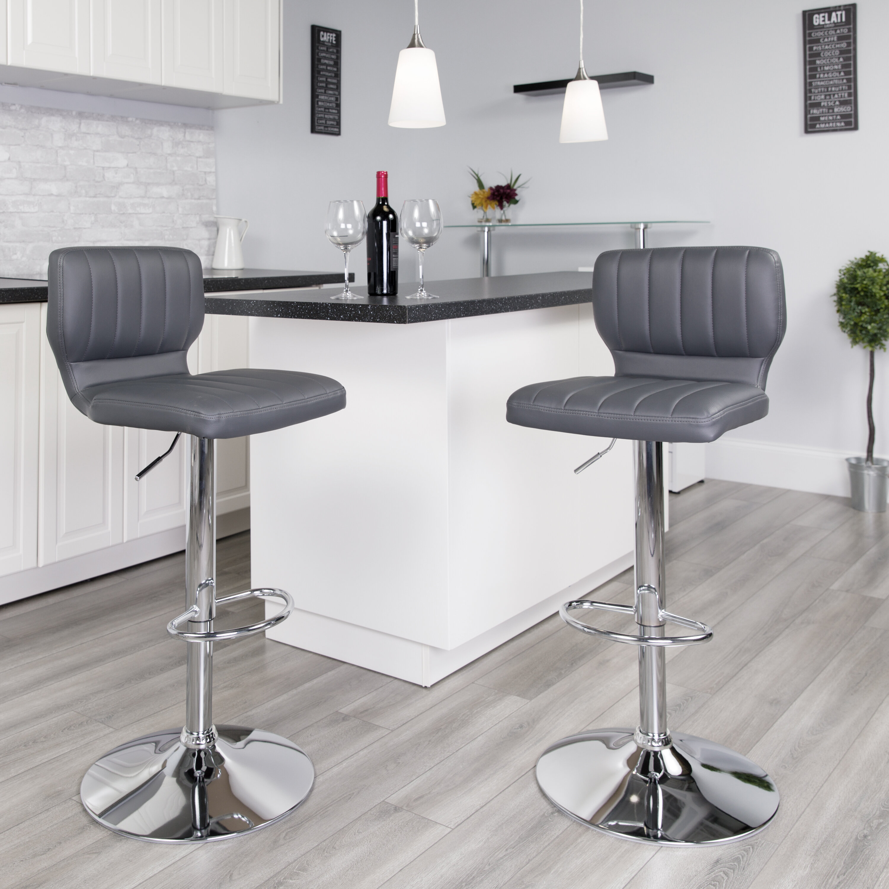 Renea swivel bar 2024 stool orren ellis upholstery