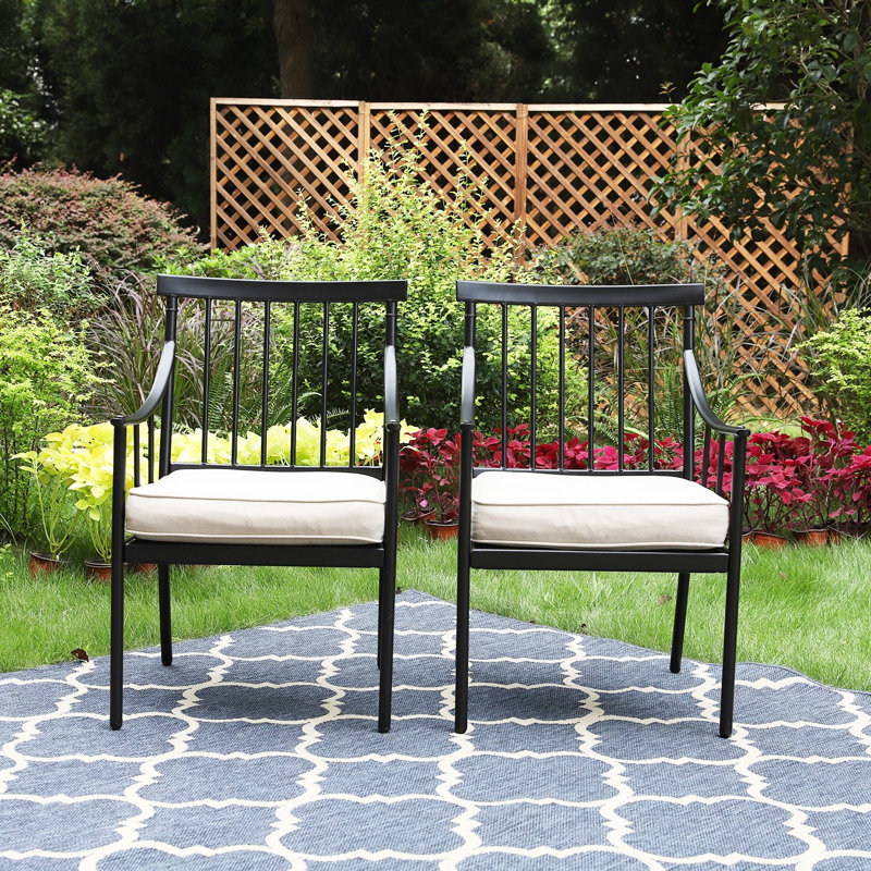 Arlane 4 - Person Patio Dining Set with Square Table , Cushions Included