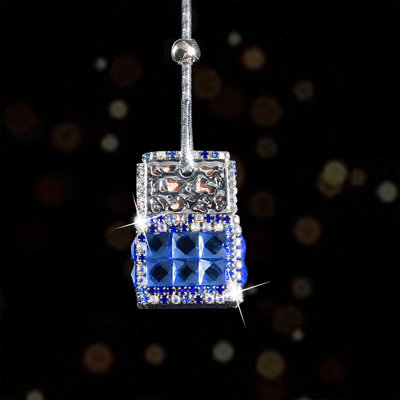 Bouteille d'eau pour automobile, bouteille de parfum en forme de diamant, bouteille de parfum pour voiture, suspension de voiture, miroir, voiture suspendue, vide