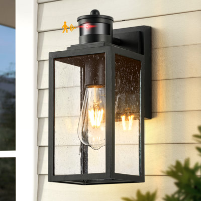 Motion Sensor Outdoor Wall Lantern, Modern Exterior Wall Lights for House