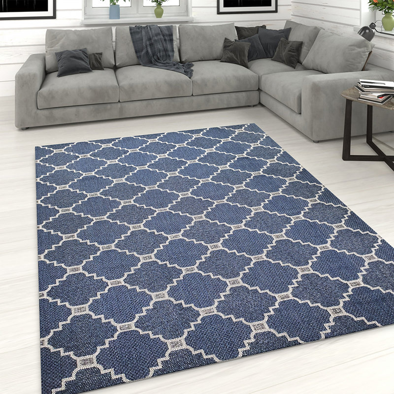 Garvan Geometric Cotton Area Rug Set, Rectangle 60 x 90cm