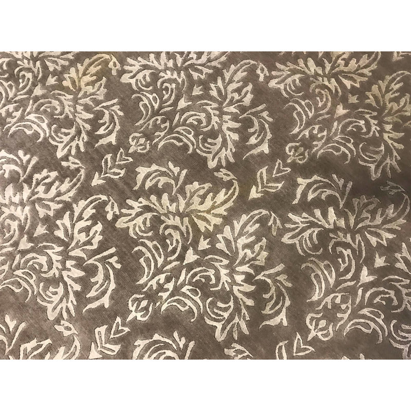 Tapis beige noué à la main de haute qualité