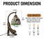 Lampe de table libellule 15,35 po de haut pour chat (ampoule E26 chaude incluse)