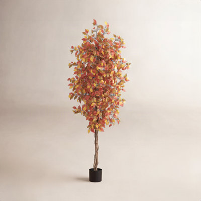 84'' Faux Ficus Tree in Pot
