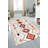 Rectangle Moroccan Machine Woven Area Rug in Ivory/Red/Beige-1784526877