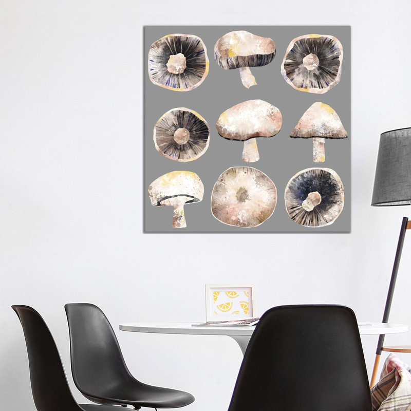 Mushrooms 1 Piece Wrapped Canvas Painting, 93.98 cm H x 93.98 cm W